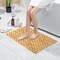 Basicwise Foldable Bamboo Bathroom Mat - Non-Slip Design for Showers, Bathtubs, Spas, and Pools - Providing Comfort, Quick Drying, and a Practical Accessory and Decorative Element for Your Home